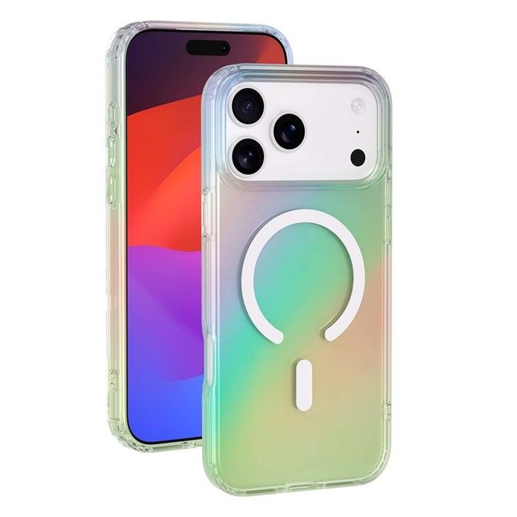 Coque MagSafe - IPhone17 Pro - Semi-transparente - Irisée Coque MagSafe - IPhone17 Pro - Semi-transparente - Irisée