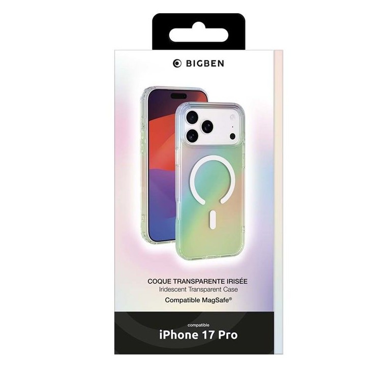 Coque MagSafe - IPhone17 Pro - Semi-transparente - Irisée Coque MagSafe - IPhone17 Pro - Semi-transparente - Irisée