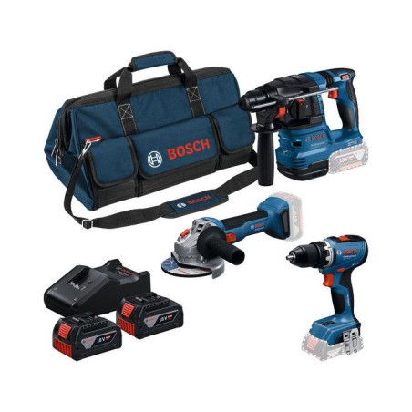 Pack 3 outils 18V - BOSCH - 0615A50094 - 2x4Ah - Sans fil 18V - Travai