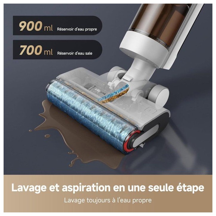 DREAME G10 Pro - Aspirateur Balai Laveur - 16000Pa - Nettoyage Automatique a Double Rotation - Grand Affichage LED DREAME G10 Pro - Aspirateur Balai Laveur - 16000Pa - Nettoyage Automatique a Double Rotation - Grand Affichage LED