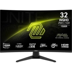 Ecran PC Gamer incurvé - MSI - 32'' - QHD - 180Hz - Dalle VA - 0,5 ms