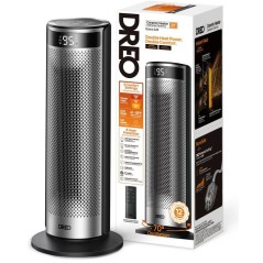 Chauffage d'appoint - Hyperamic - 1500 W - Dreo - Solaris 628 - Colonne - Noir