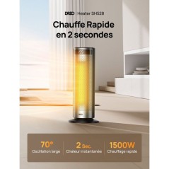 Chauffage d'appoint - Hyperamic - 1500 W - Dreo - Solaris 628 - Colonn