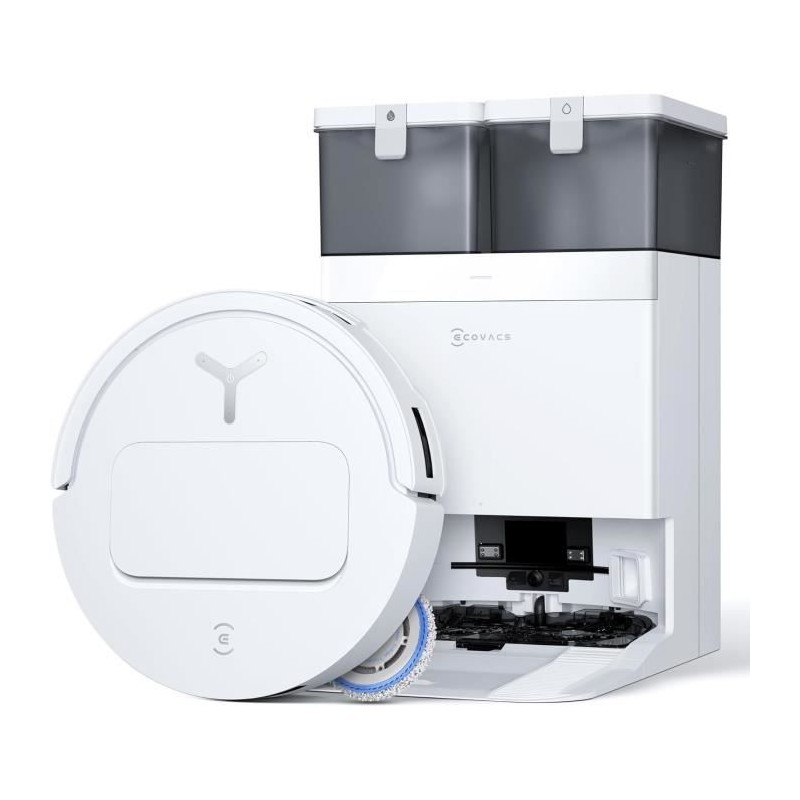 ECOVACS T50 OMNI White Gen2 - Aspirateur Robot avec Station - 21000Pa