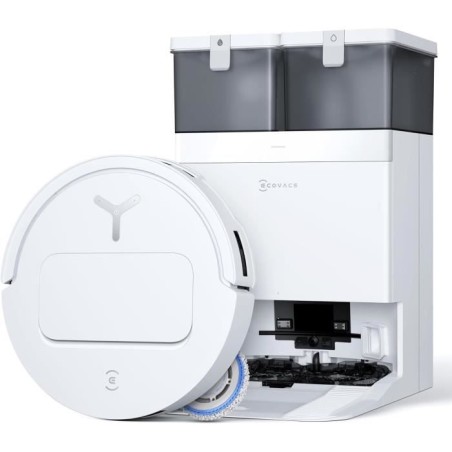 ECOVACS T50 OMNI White Gen2 - Aspirateur Robot avec Station - 21000Pa