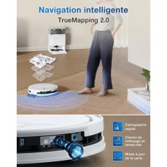 ECOVACS T50 OMNI White Gen2 - Aspirateur Robot avec Station - 21000Pa