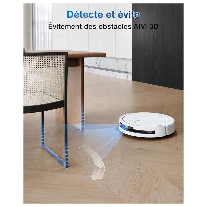 ECOVACS T50 OMNI White Gen2 - Aspirateur Robot avec Station - 21000Pa - Brosse latérale et serpilliere Extensibles - ZeroTangle ECOVACS T50 OMNI White Gen2 - Aspirateur Robot avec Station - 21000Pa - Brosse latérale et serpilliere Extensibles - ZeroTangle