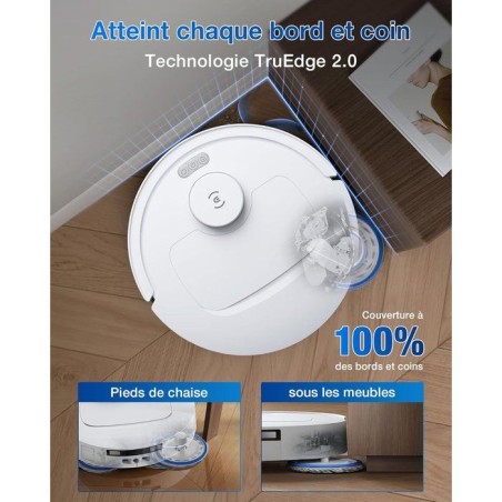 ECOVACS T30C Omni GEN2 - Aspirateur Robot Laveur avec Station - 25000Pa - Lavage a l'eau Chaude 75? - Serpilliere OZMO Turbo 2.0