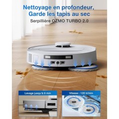 ECOVACS T30C Omni GEN2 - Aspirateur Robot Laveur avec Station - 25000P