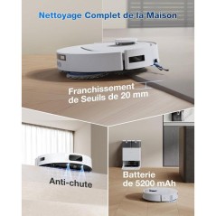 ECOVACS T30C Omni GEN2 - Aspirateur Robot Laveur avec Station - 25000P
