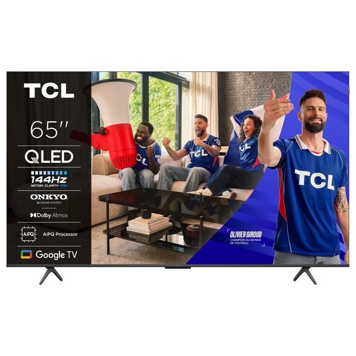 TCL 65P8K - TV QLED 65 (165 cm) - 4K UHD 3840x2160 - 144 Hz - Dolby Vision - Google TV - 4xHDMI 2.1 - WiFi TCL 65P8K - TV QLED 65 (165 cm) - 4K UHD 3840x2160 - 144 Hz - Dolby Vision - Google TV - 4xHDMI 2.1 - WiFi