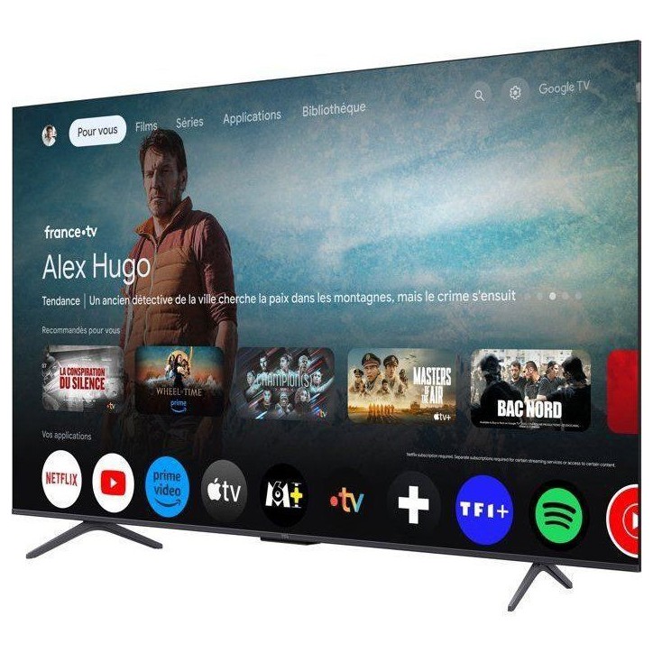 TCL 65P8K - TV QLED 65 (165 cm) - 4K UHD 3840x2160 - 144 Hz - Dolby Vision - Google TV - 4xHDMI 2.1 - WiFi TCL 65P8K - TV QLED 65 (165 cm) - 4K UHD 3840x2160 - 144 Hz - Dolby Vision - Google TV - 4xHDMI 2.1 - WiFi