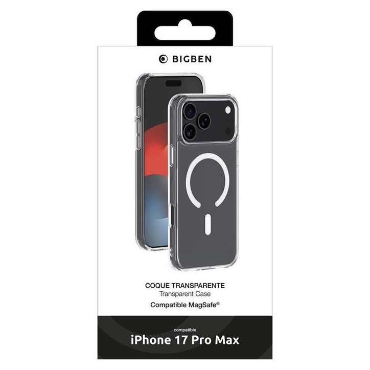 Coque MagSafe - IPhone17 Pro Max - Hybride - Transparente Coque MagSafe - IPhone17 Pro Max - Hybride - Transparente