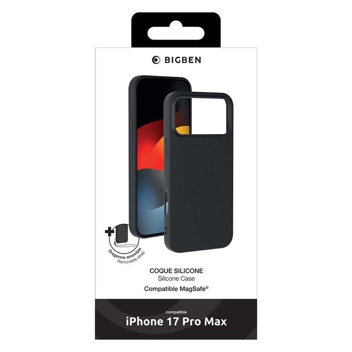 Coque MagSafe - IPhone17 Pro Max - Silicone - Noir Coque MagSafe - IPhone17 Pro Max - Silicone - Noir
