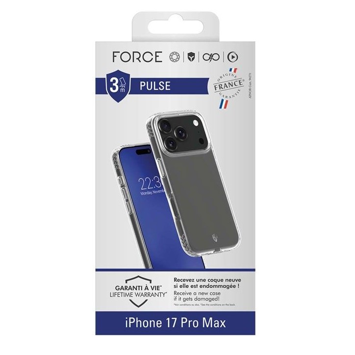 Coque FC Pulse - IPhone17 Pro Max - Transparent Coque FC Pulse - IPhone17 Pro Max - Transparent