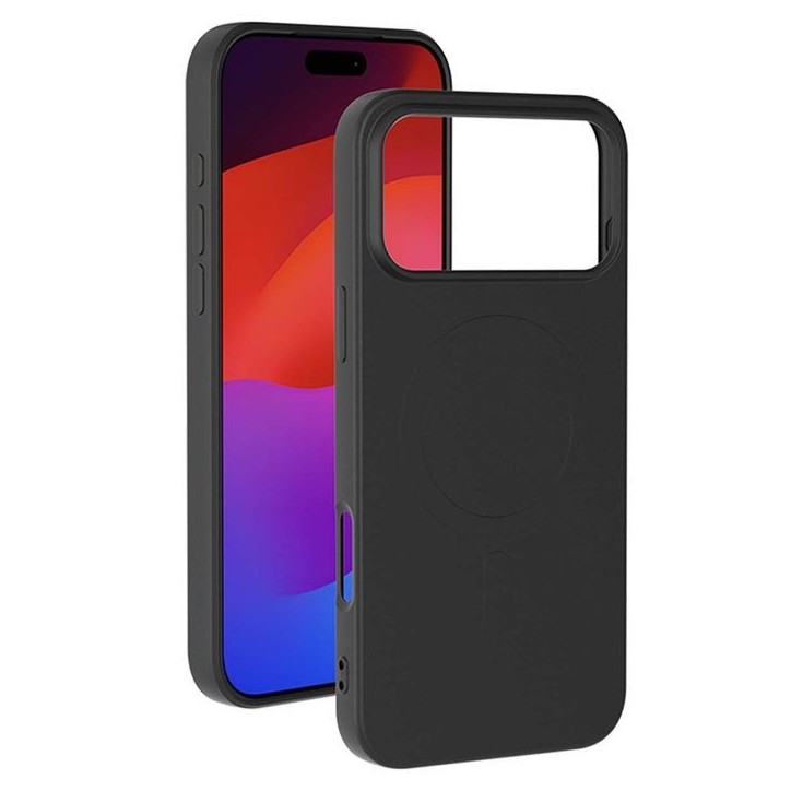 Coque MagSafe - IPhone17 Pro - Silicone - Noir Coque MagSafe - IPhone17 Pro - Silicone - Noir