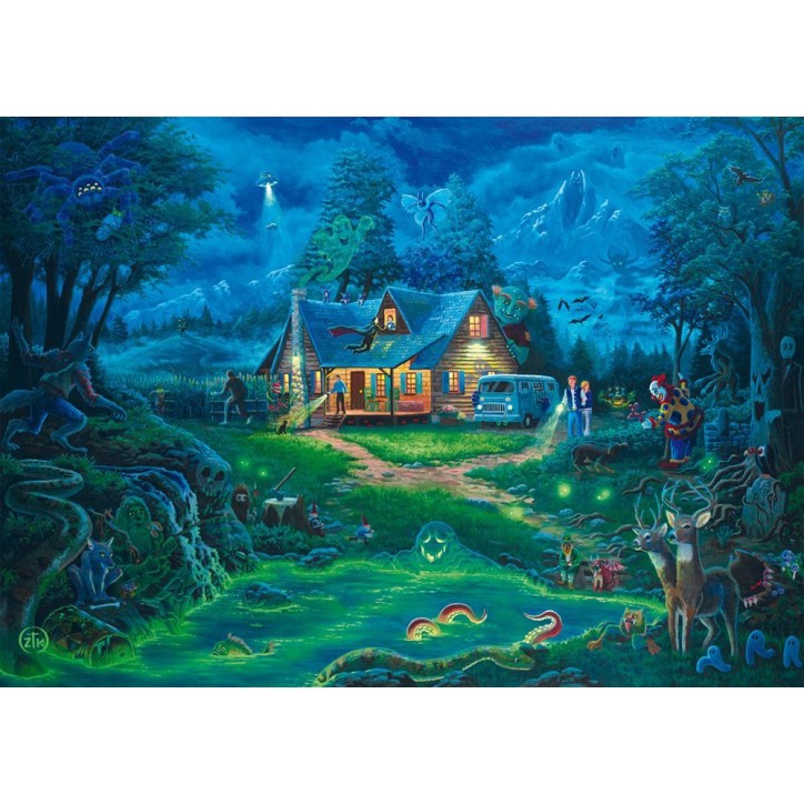 Puzzle - SCHMIDT SPIELE - La maison hantée - 1000 pieces - Des 12 ans Puzzle - SCHMIDT SPIELE - La maison hantée - 1000 pieces - Des 12 ans