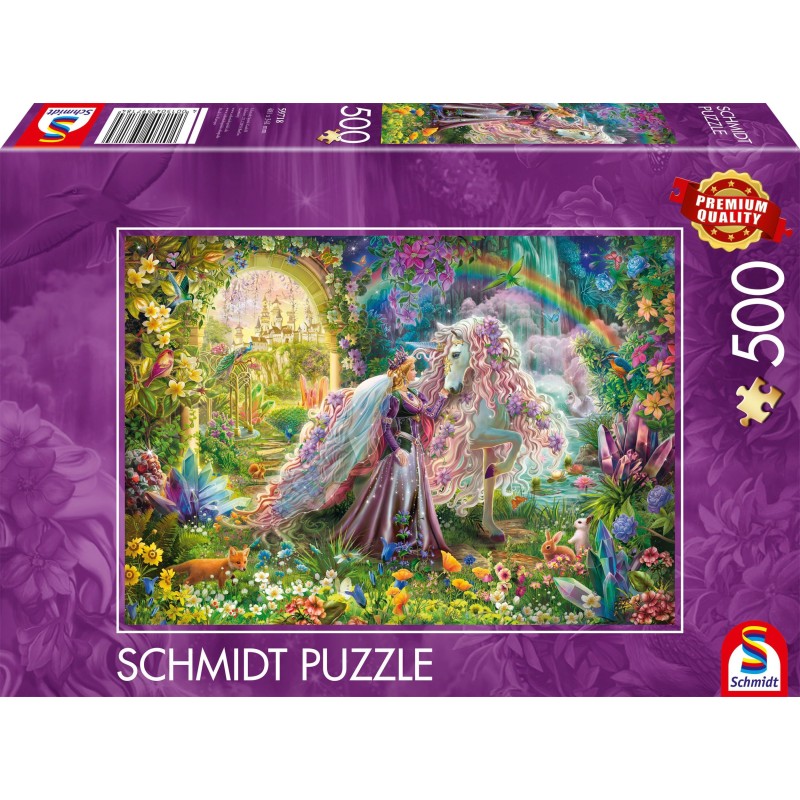 Puzzle - SCHMIDT SPIELE - Voyage de reve avec une licorne - 500 pieces