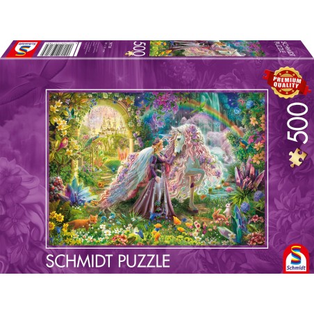 Puzzle - SCHMIDT SPIELE - Voyage de reve avec une licorne - 500 pieces