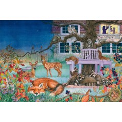 Puzzle - SCHMIDT SPIELE - Visite nocturne des animaux - 100 pieces - Des 6 ans