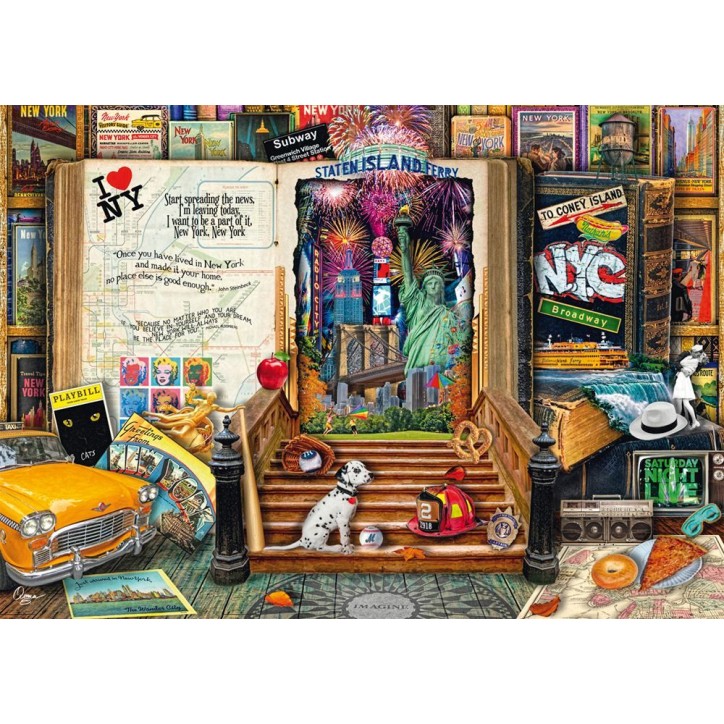 Puzzle - SCHMIDT SPIELE - Souvenirs de New York - 1000 pieces - Des 12 ans Puzzle - SCHMIDT SPIELE - Souvenirs de New York - 1000 pieces - Des 12 ans