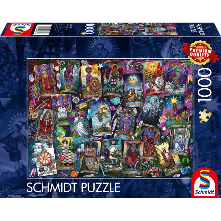 Puzzle - SCHMIDT SPIELE - Cartes de tarot - 1000 pieces - Des 12 ans Puzzle - SCHMIDT SPIELE - Cartes de tarot - 1000 pieces - Des 12 ans