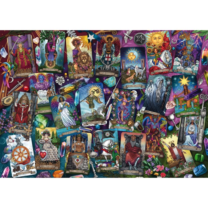 Puzzle - SCHMIDT SPIELE - Cartes de tarot - 1000 pieces - Des 12 ans Puzzle - SCHMIDT SPIELE - Cartes de tarot - 1000 pieces - Des 12 ans
