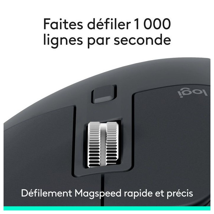Souris - Sans fil - Logitech - MX Master 3S - Edition Bluetoth - Graphite