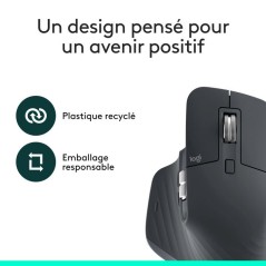 Souris - Sans fil - Logitech - MX Master 3S - Edition Bluetoth - Graph