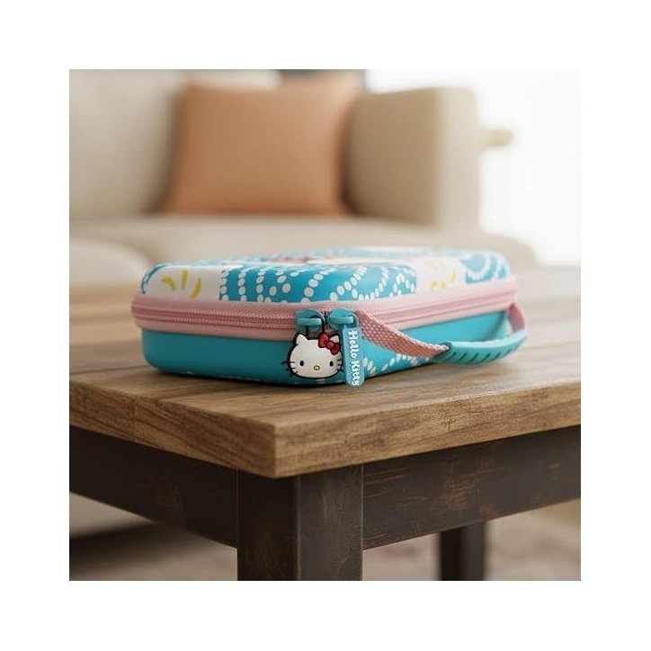 Housse de protection et transport console - Nintendo Switch 2 - Konixt Hello Kitty - Filet rangement accessoires - Motif thé - Housse de protection et transport console - Nintendo Switch 2 - Konixt Hello Kitty - Filet rangement accessoires - Motif thé -
