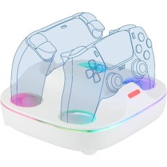 Station de rechargement pour 2 manettes DualSense - PS5 - Konix - Char