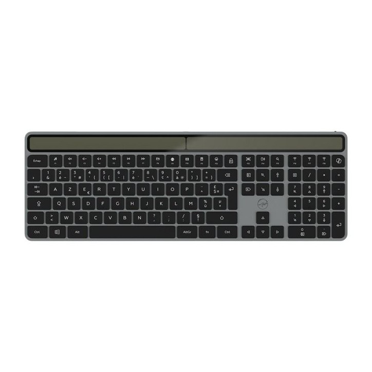 Clavier - Touches plates - MOBILITY LAB - KS720W - Full-size - AZERTY - Solaire - Sans rétroéclairage