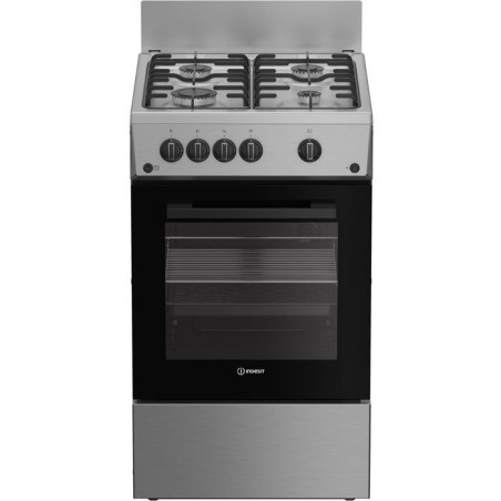 Cuisiniere a gaz - INDESIT - I5G1KMS - 4 foyers - 10,4 KWh - L50 cm -