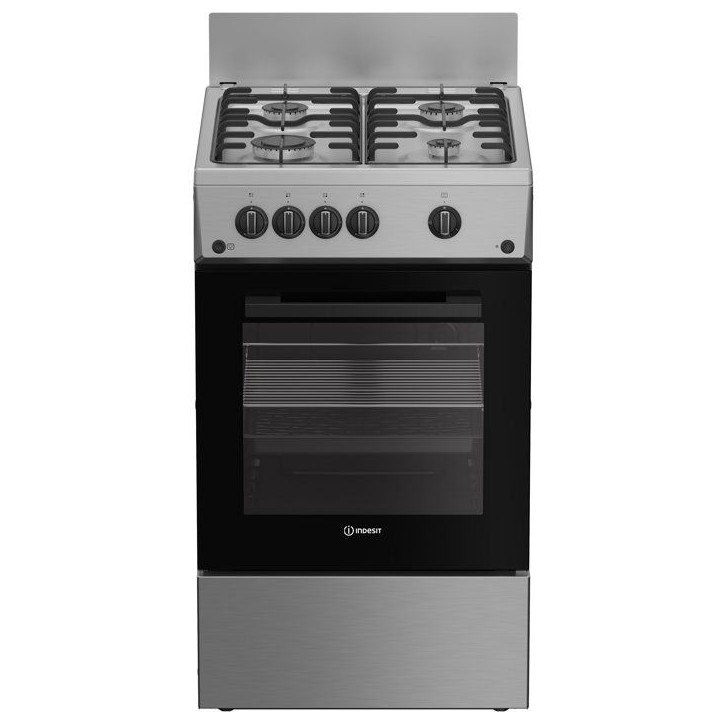Cuisiniere a gaz - INDESIT - I5G1KMS - 4 foyers - 10,4 KWh - L50 cm - Silver Cuisiniere a gaz - INDESIT - I5G1KMS - 4 foyers - 10,4 KWh - L50 cm - Silver