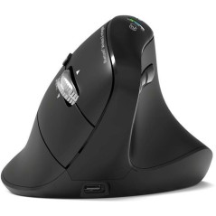 Souris sans fil - PORT Designs - 910204 ERGO AUDITOR - Bluetooth & 2.4 GHz - Rechargeable - Noir