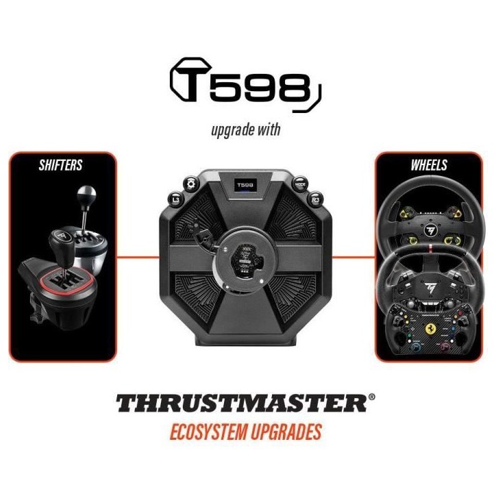 Volant de course avec base + pédalier - THRUSTMASTER - T598 X - Moteur Direct Axial Drive - Xbox Series X|S, Xbox One, PC Volant de course avec base + pédalier - THRUSTMASTER - T598 X - Moteur Direct Axial Drive - Xbox Series X|S, Xbox One, PC
