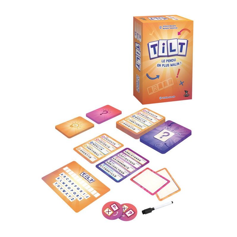 ACTARUS - Tilt- Jeu de société coopératif - Ambiance - Mots a devin