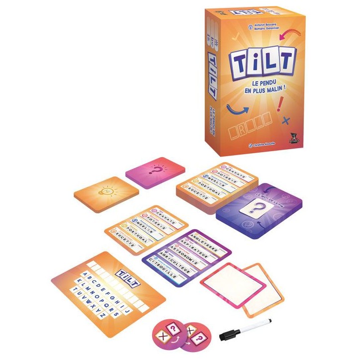 ACTARUS - Tilt- Jeu de société coopératif - Ambiance - Mots a deviner - Des 10 ans - 2 a 8 joueurs - 25 min ACTARUS - Tilt- Jeu de société coopératif - Ambiance - Mots a deviner - Des 10 ans - 2 a 8 joueurs - 25 min