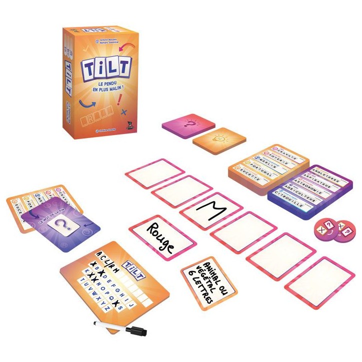 ACTARUS - Tilt- Jeu de société coopératif - Ambiance - Mots a deviner - Des 10 ans - 2 a 8 joueurs - 25 min ACTARUS - Tilt- Jeu de société coopératif - Ambiance - Mots a deviner - Des 10 ans - 2 a 8 joueurs - 25 min
