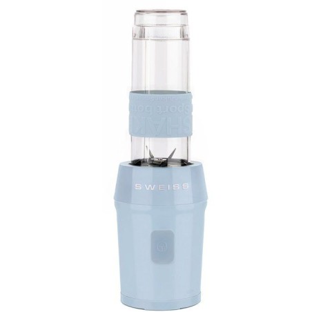 Mini-blender - SWEISS - MOOV6 - 300 W - 570 ml - 2 gourdes - Bleu