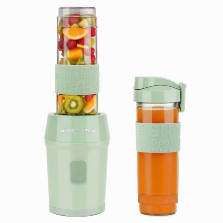 Mini-blender - SWEISS - MOOV7 - 300 W - 570 ml - 2 gourdes - Vert