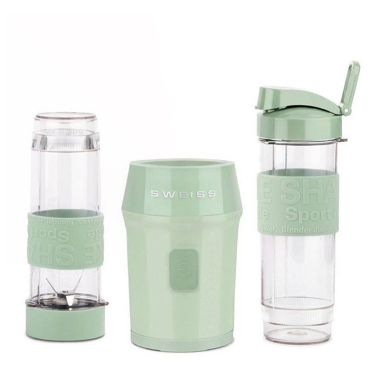 Mini-blender - SWEISS - MOOV7 - 300 W - 570 ml - 2 gourdes - Vert Mini-blender - SWEISS - MOOV7 - 300 W - 570 ml - 2 gourdes - Vert