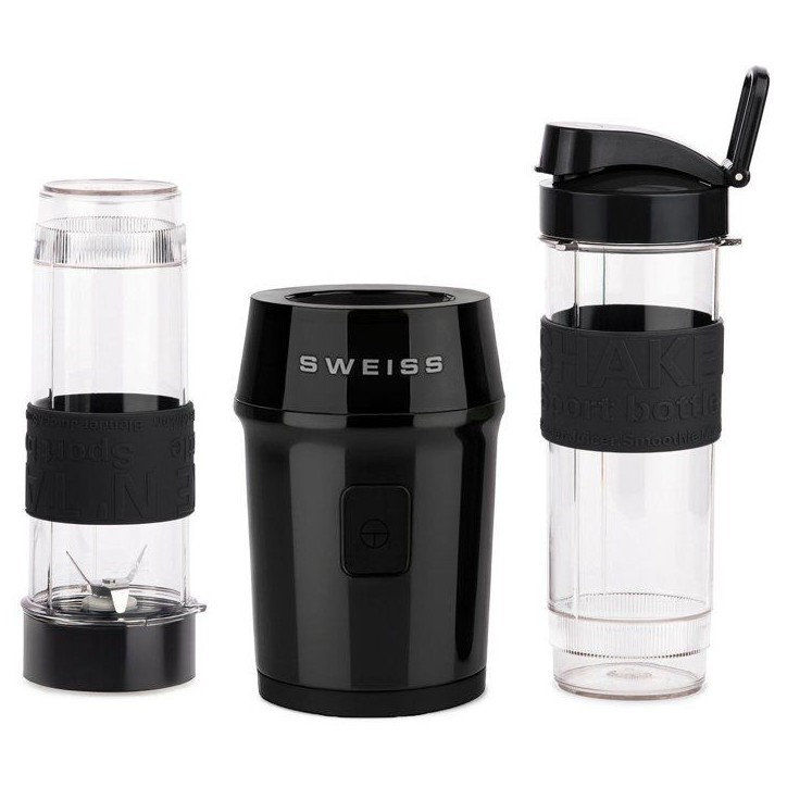 Mini-blender - SWEISS - MOOV9 - 300 W - 570 ml - 2 gourdes - Noir Mini-blender - SWEISS - MOOV9 - 300 W - 570 ml - 2 gourdes - Noir