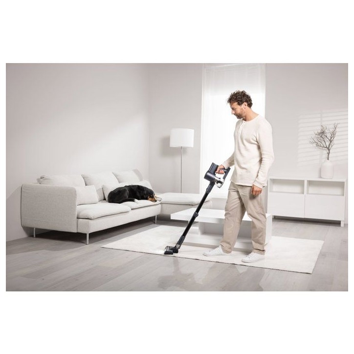 SEVERIN HV7178 - Aspirateur balai sans fil 2-en-1 - 11 000 Pa - 35 min - 500 ml - Bleu / Noir SEVERIN HV7178 - Aspirateur balai sans fil 2-en-1 - 11 000 Pa - 35 min - 500 ml - Bleu / Noir