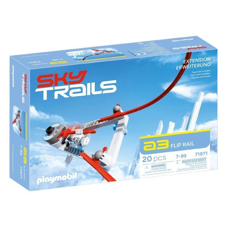 Sky Trails: Flip Rail, Set d'action, Circuit aérien, 20 pieces, des 7 ans