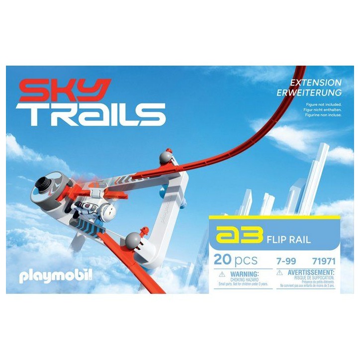 Sky Trails: Flip Rail, Set d'action, Circuit aérien, 20 pieces, des 7 ans