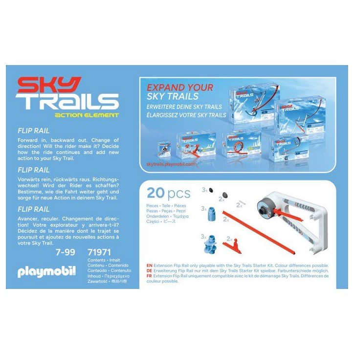 Sky Trails: Flip Rail, Set d'action, Circuit aérien, 20 pieces, des 7 ans