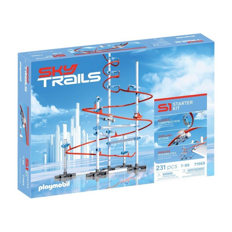 SkyTrails Kit de démarrage, Circuit aérien Starter kit, 231 pieces,