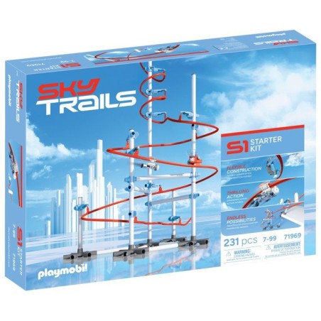 SkyTrails Kit de démarrage, Circuit aérien Starter kit, 231 pieces,