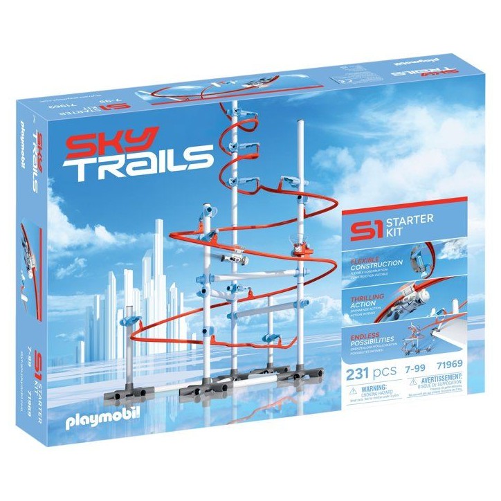 SkyTrails Kit de démarrage, Circuit aérien Starter kit, 231 pieces, des 7 ans